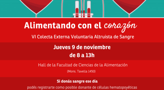 Alimentando con el Corazón: VI Colecta Externa Voluntaria Altruista de Sangre